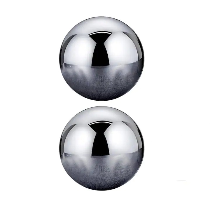 2 db whisky kő készlet, Rozsdamentes acél, Gömb modell, Ezüst