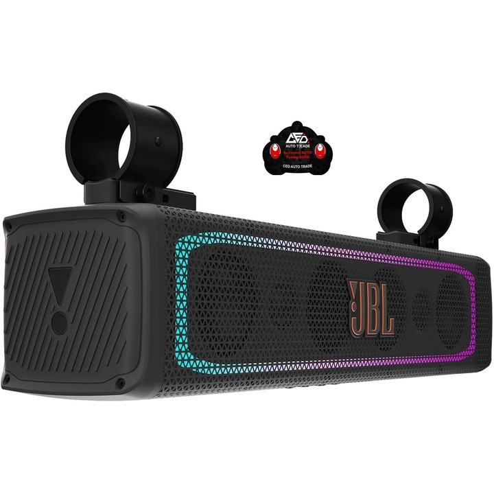 JBL RALLYBAR Erősített autós/marine mélynyomó, LED világítás, bluetooth, 150 W RMS, 21" és Ced Auto Trade autólégfrissítő
