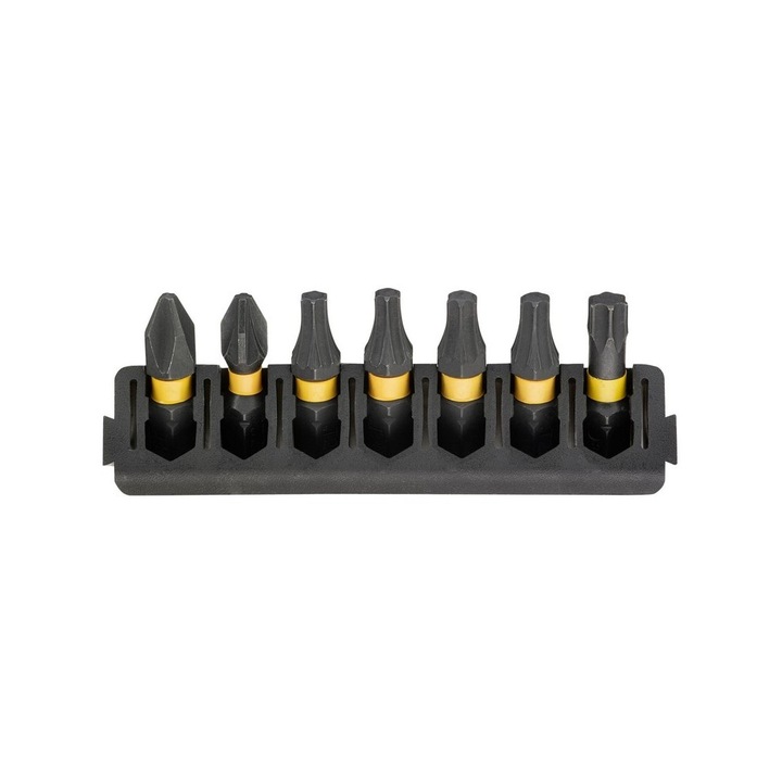 DeWALT, Накрайници FLEXTORQ, PH/PZ/TX, 25мм, 7 броя