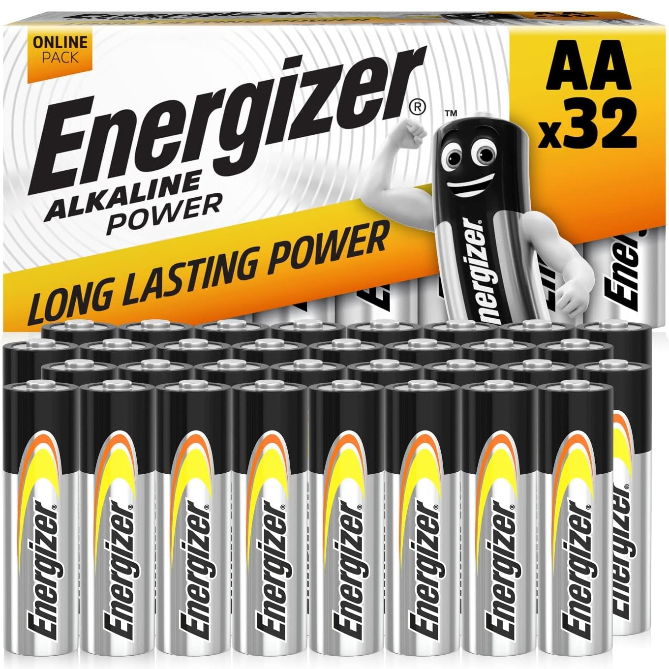 Baterii Energizer Alkaline Power AA, 32 buc