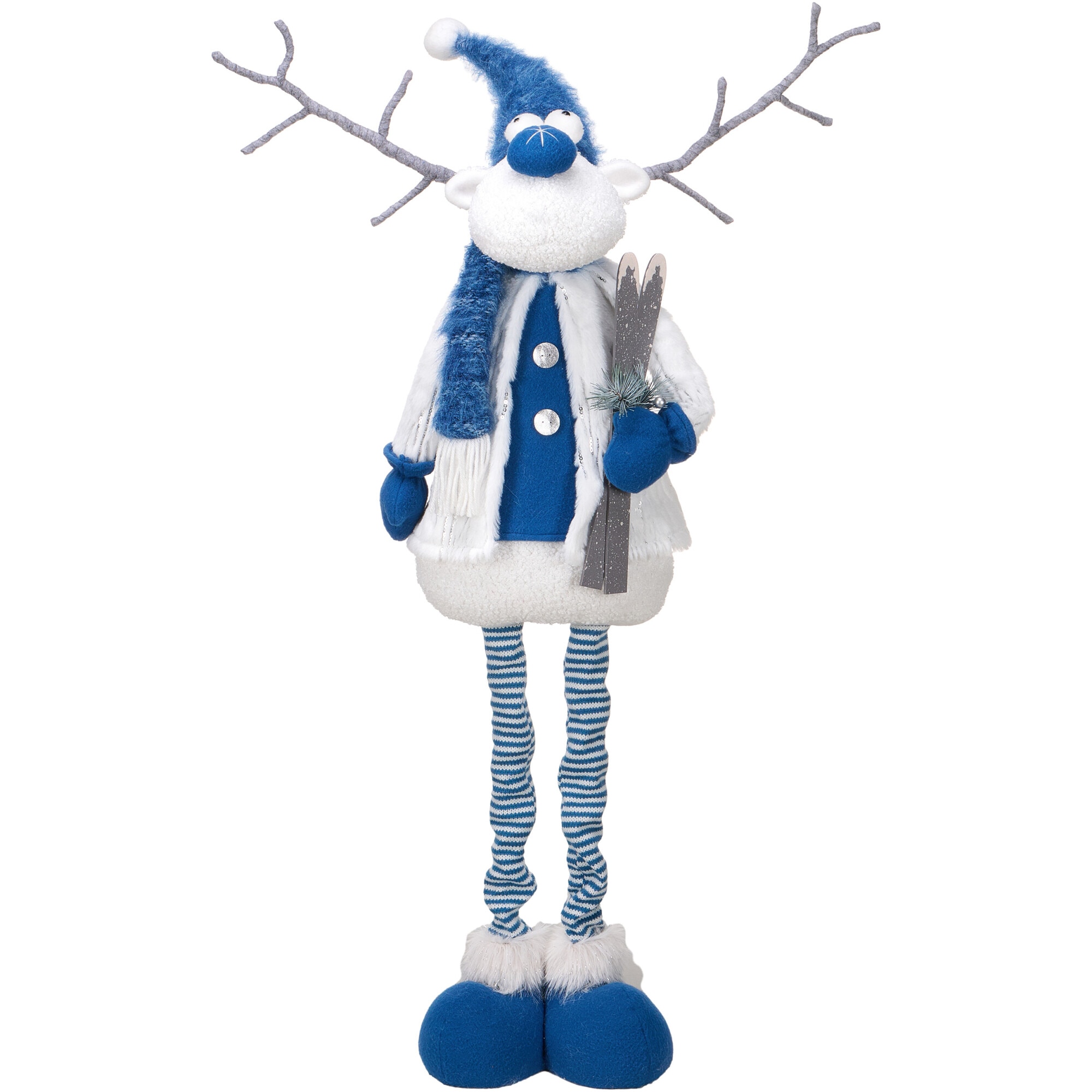 Figurina ren Kring, baiat, 76 cm, Alb/Albastru