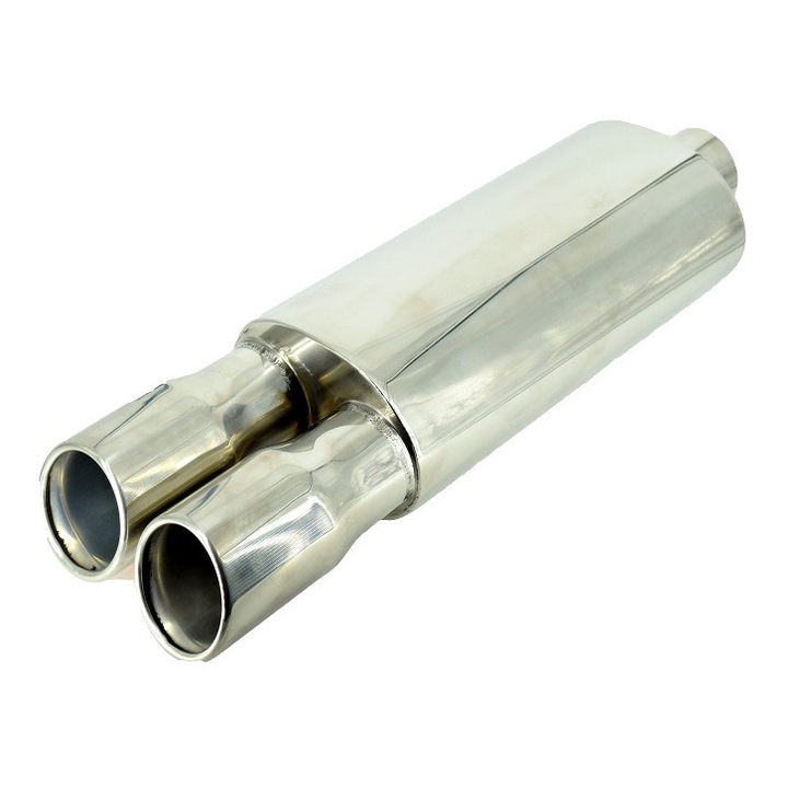 Dupla rozsdamentes acél záródob, hossz 55 cm, szélesség 16 cm, bejárati átmérő 6,3 cm, Miromoto