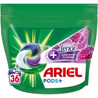 Detergent de rufe capsule Ariel All-in-PODS + Touch of Lenor Amethyst Flower, 36 de spalari