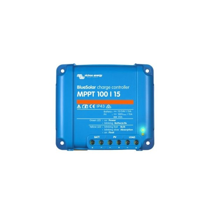 Incarcator solar 12V 24V 15A Victron Energy BlueSolar MPPT 100/15