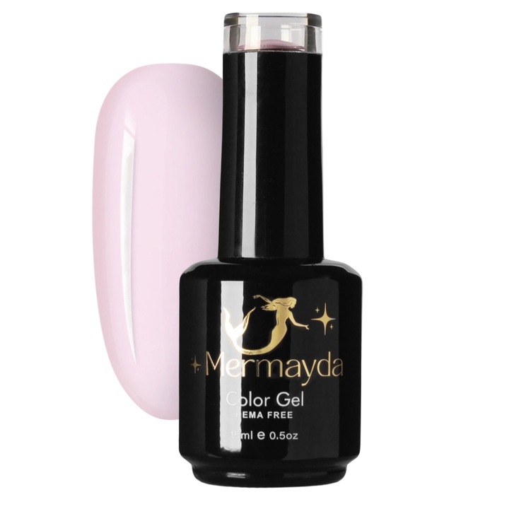 Oja semipermanenta, Hema Free, Mermayda ColorGel Perfect Bride, Roz, 15 ml