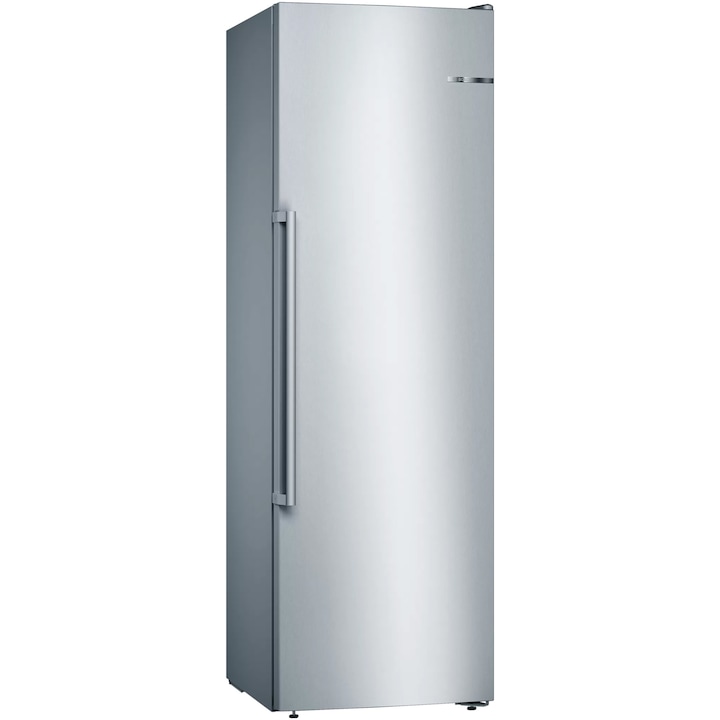 Congelator Bosch GSN36BIEP, 255 l, 4 sertare, No Frost, Clasa E, H 186 cm, Inox Antiamprenta