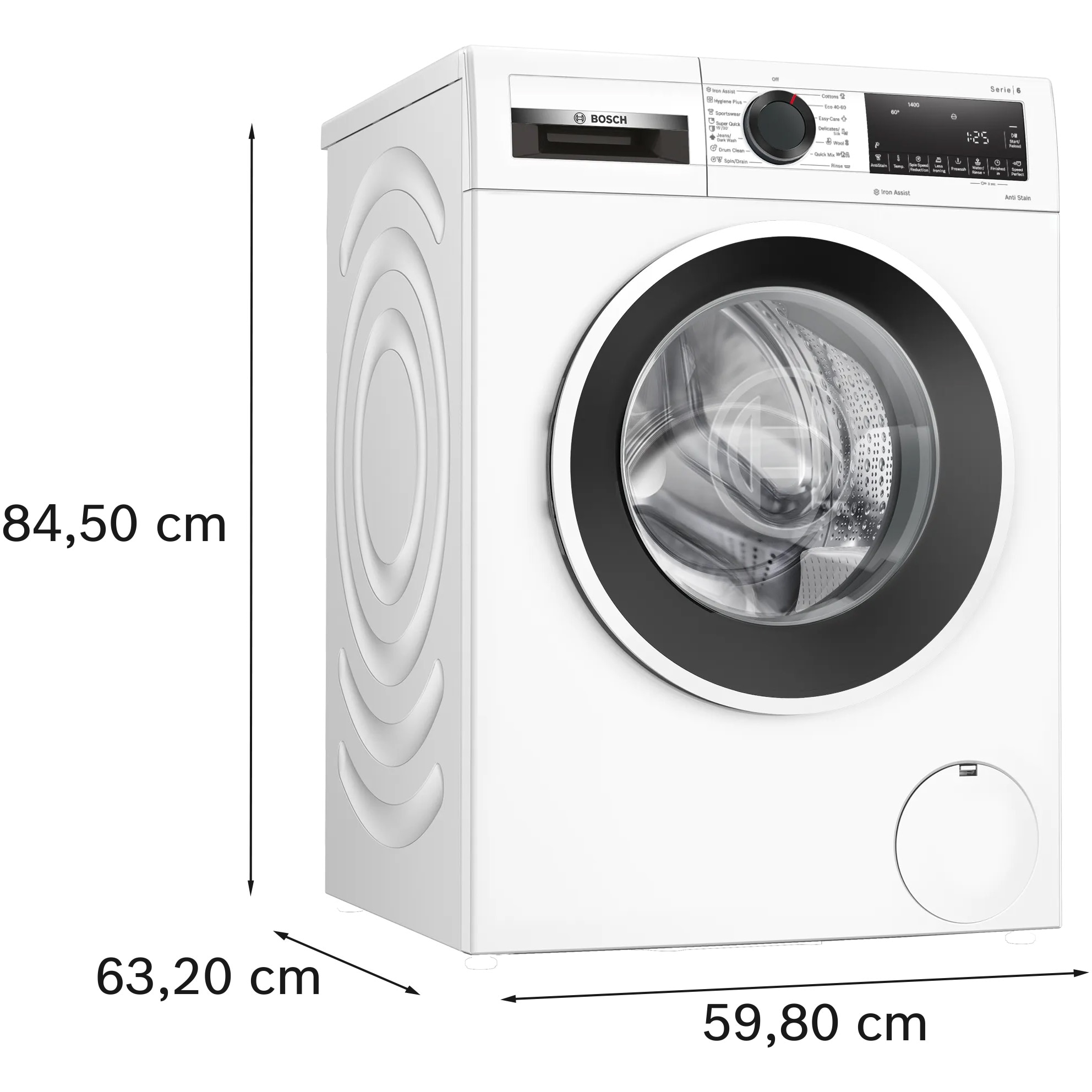 Masina de spalat rufe Bosch WGG244Z2BY, 9 kg, 1400 rpm, Motor EcoSilence Drive, Iron Assist, Anti Stain, Speed Perfect, Clasa A, 60 cm, Alb