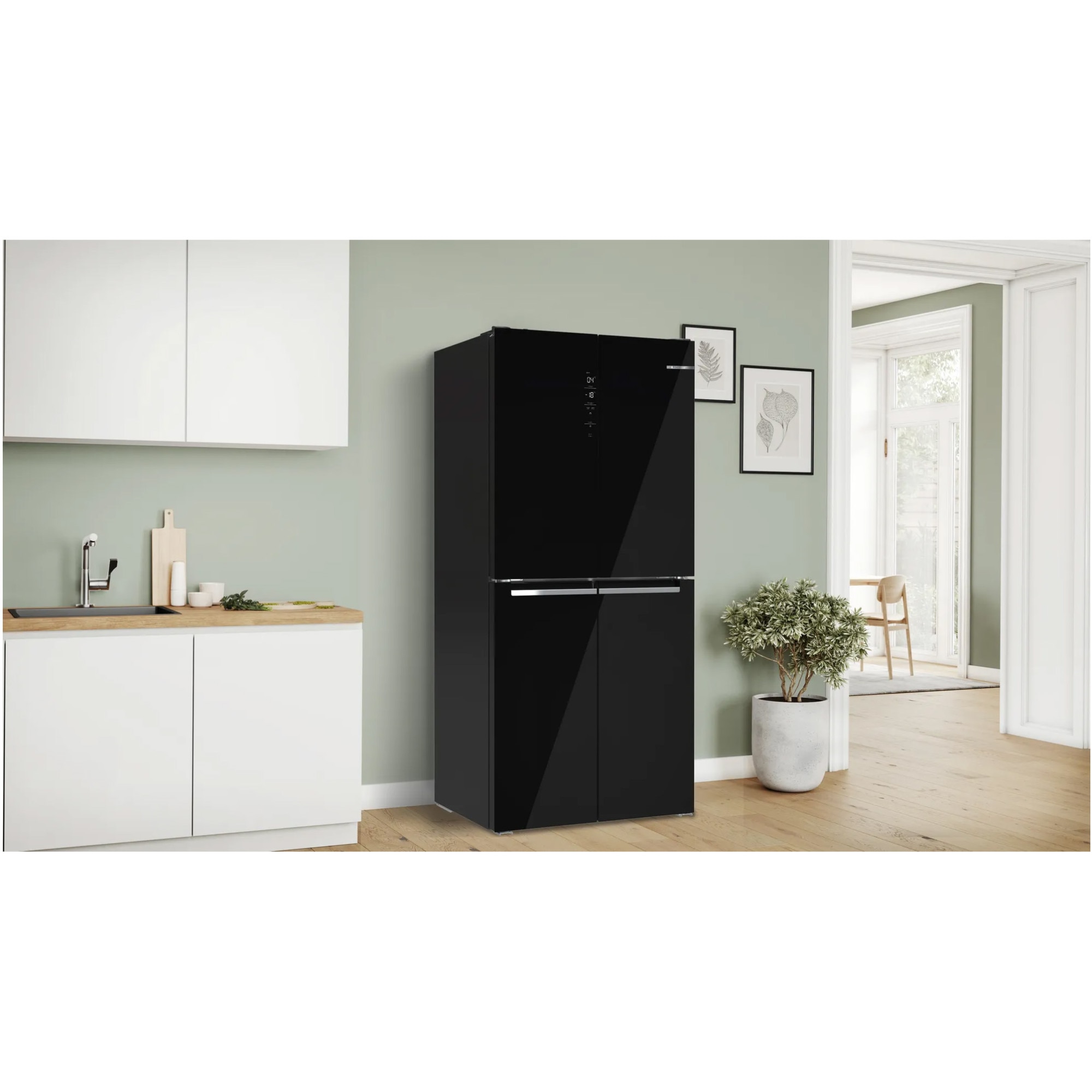 Side by side Bosch KMC85LBEA, 547 l, No Frost, Multi-Door, Clasa E