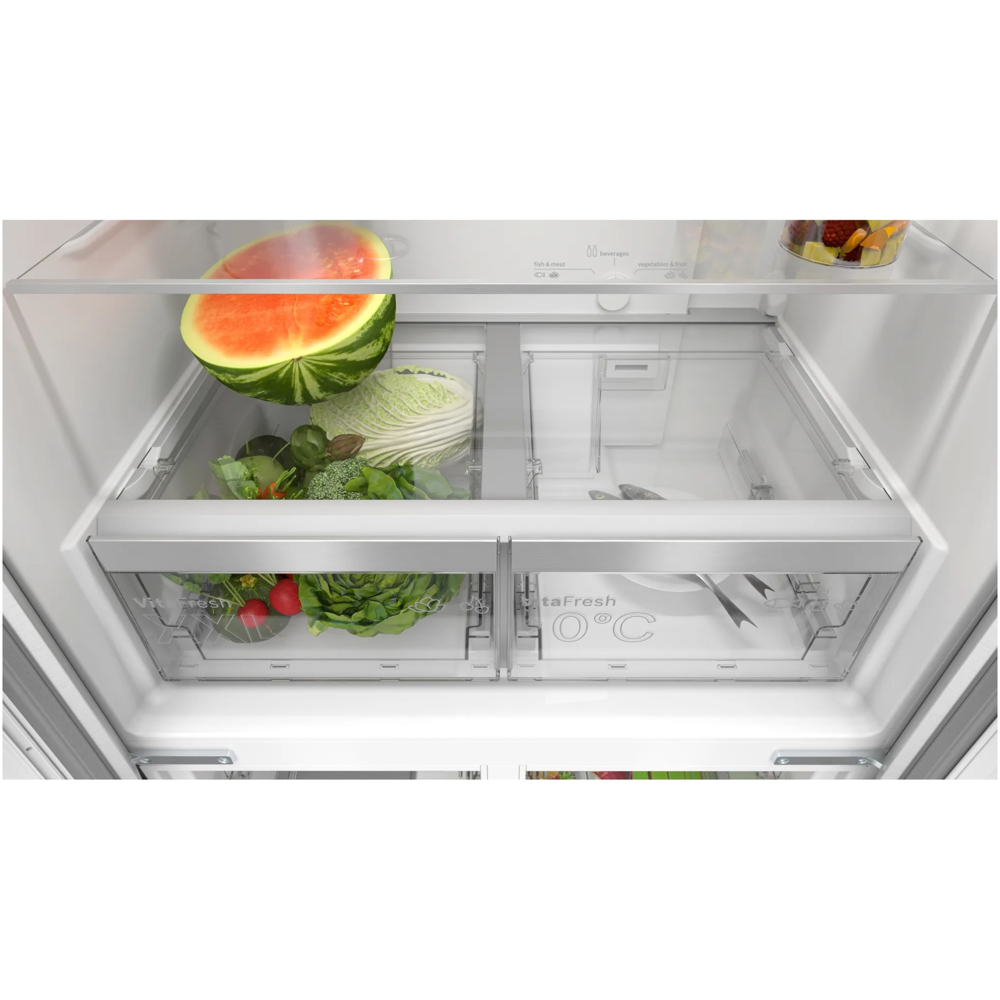 Side by side Bosch KMC85LEEA, 547 l, No Frost, Multi-Door, Clasa E
