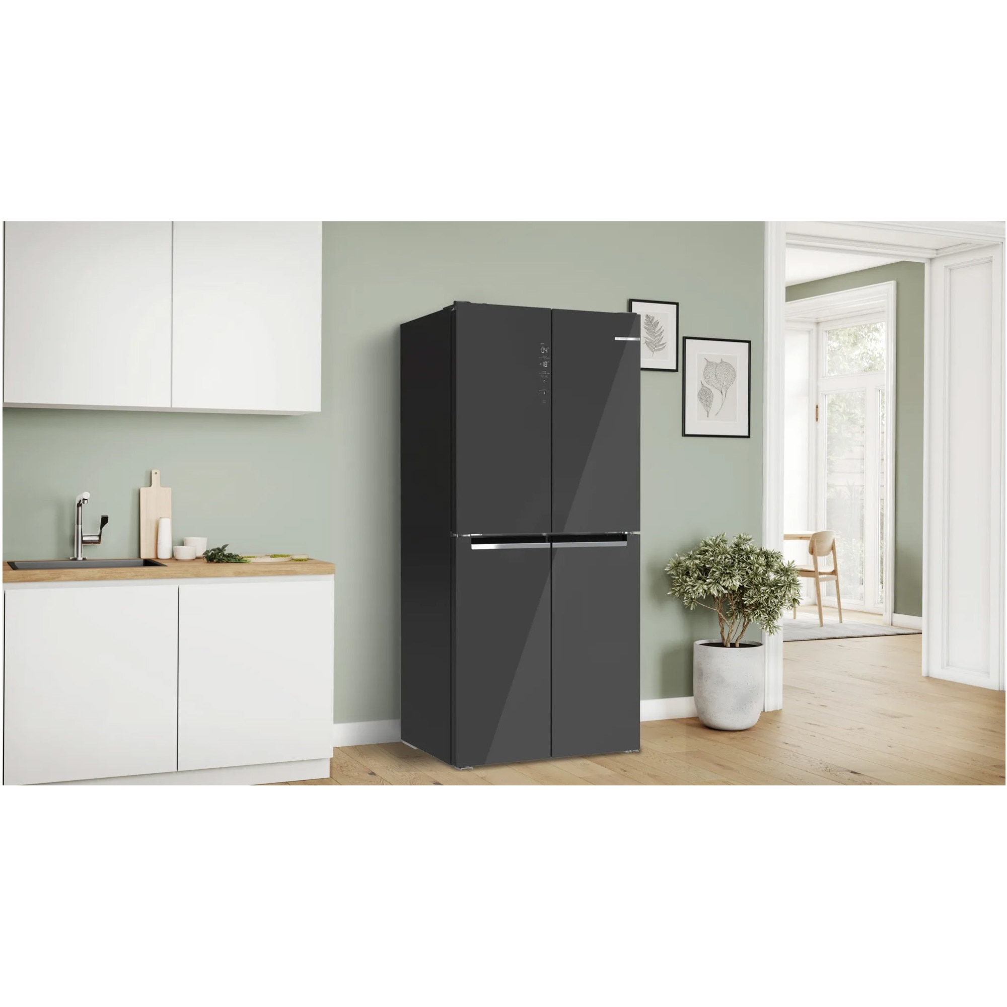 Side by side Bosch KMC85LEEA, 547 l, No Frost, Multi-Door, Clasa E