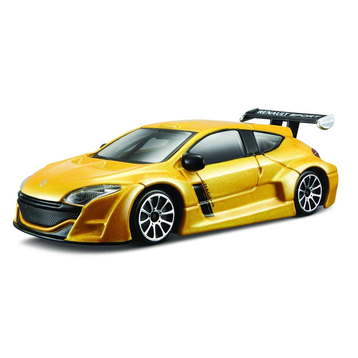 Модел на кола Bburago Street Fire 1:43 Renault Megane Yellow Metallic, BB30010R-30216