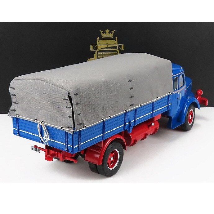 Modell Krupp Titan SWL 80 platós teherautó Baumann ponyvával 1950
