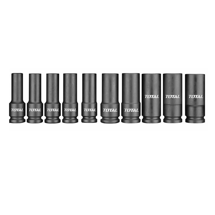 Set 10 Buc tubulare lungi de impact 78mm CRMO, 1/2", 10, 12, 13, 14, 15, 17, 19, 21, 22, 24, ARV-0T8KISD12102L