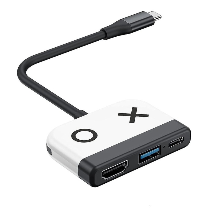 Switch Dock Nintendo Switchhez, Lycenxi, fehér/fekete