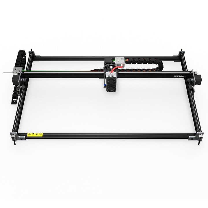 Masina de gravat, NEJE 3 Max V2, modul laser E80, putere laser 24W, focalizare 0, 06x0, 06 mm, control aplicatie, gravura offline, 790x470mm