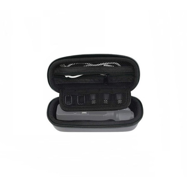 Geanta de protectie si transport pentru DJI Osmo Pocket 1 2, Gri, 14.5x6x5 cm