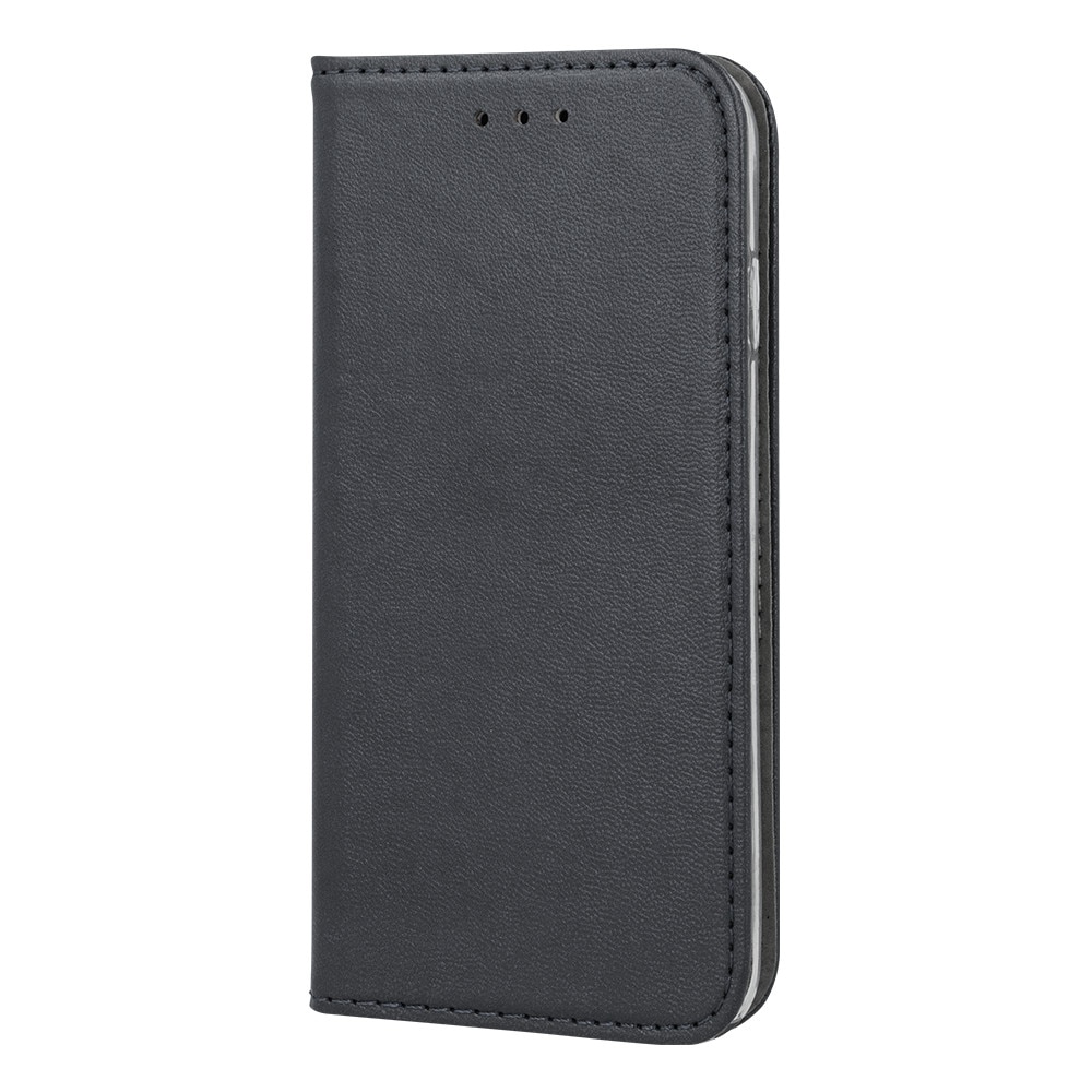 Husă de telefon compatibilă cu Motorola Moto G86 5G, tip carte, cu suport pentru card bancar, închidere magnetică, negru, Smart Magneto