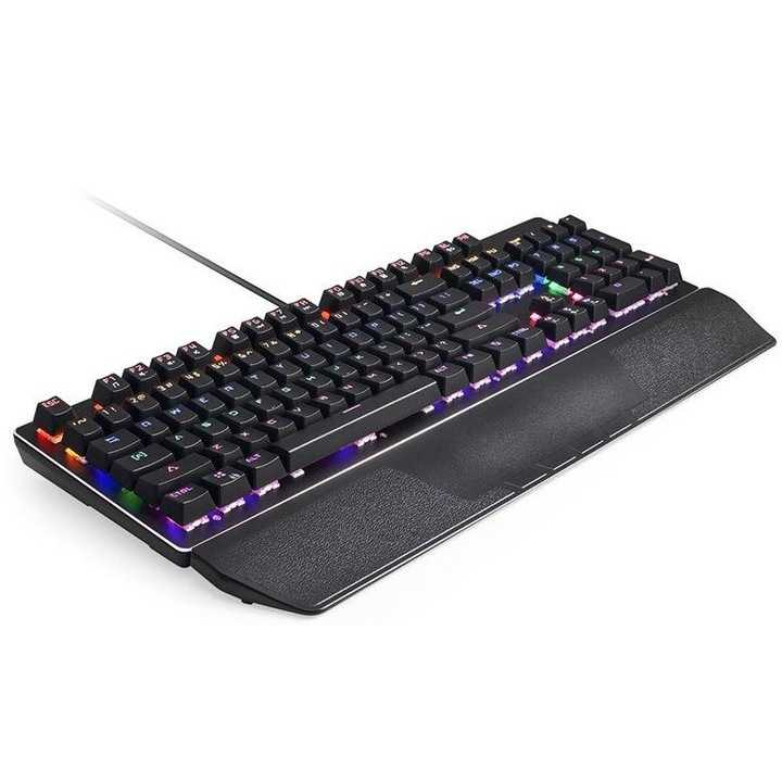 Tastatura Gaming Varr Omega OVMK3BK11, USB, Iluminare LED, Mecanica Negru