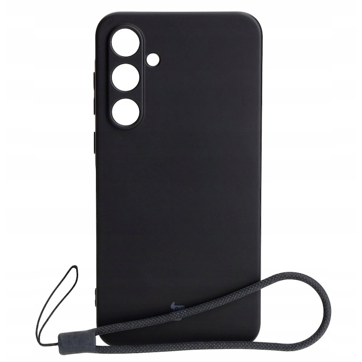 Калъф за телефон, Bison, Силиконов, Модел съвместим с Galaxy A55 5G, Черен