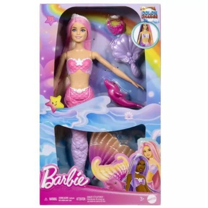 Barbie Színváltós sellő baba
