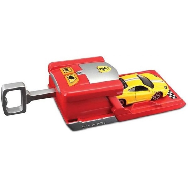 Set lansator cu sunete si masinuta metalica - 1/64 Bburago