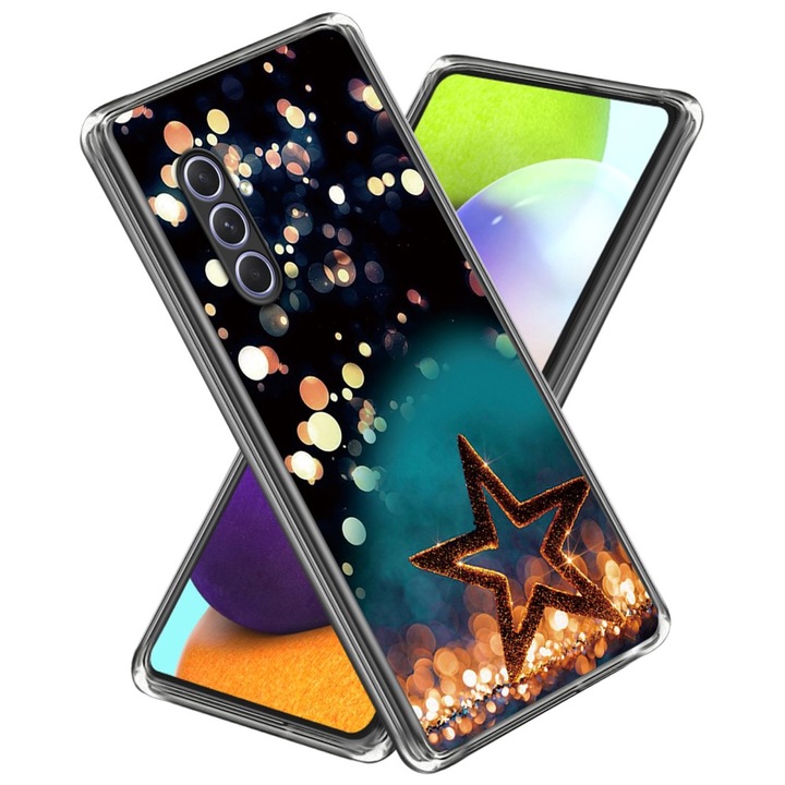 Кейс за Samsung A54 5G, островърха звезда, силикон, BzStore