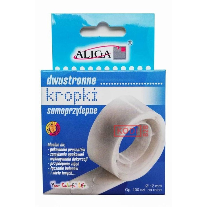 Buline adezive, Aliga, transparent, 12mm
