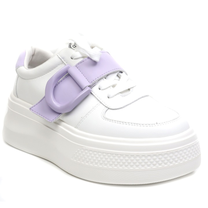Дамски маратонки E23070 WHITE/LAVENDER