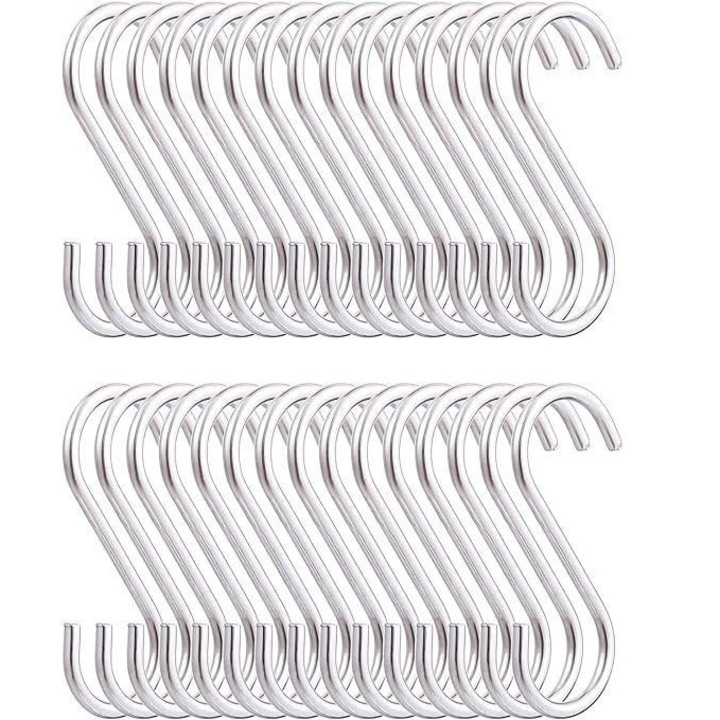 Set 30 agatatori, Inox, Argintiu