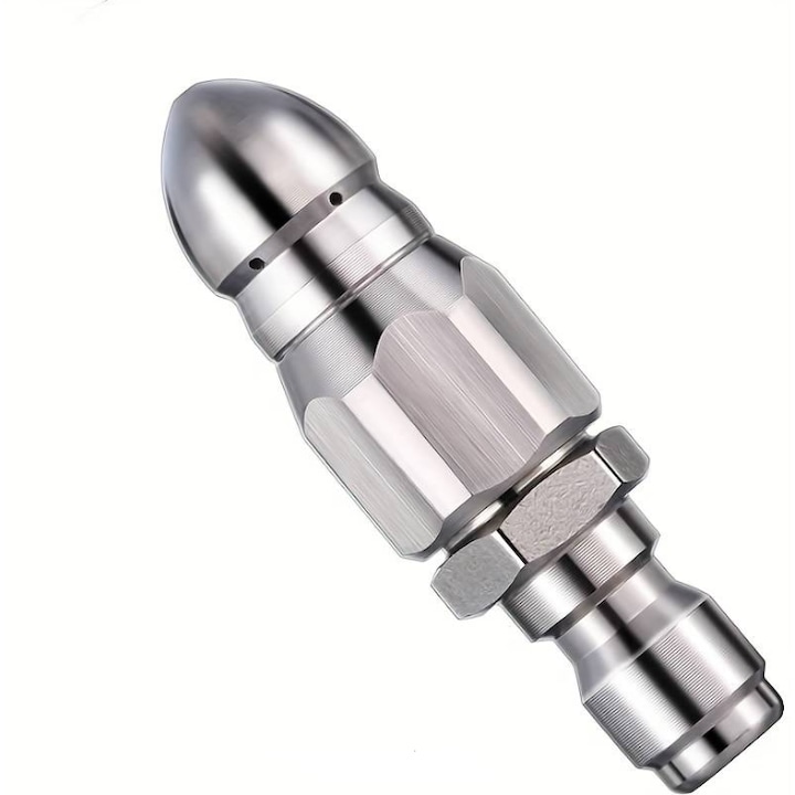 Duza pentru desfundat tevi canalizare - inalta presiune - otel inoxidabil, cupla 1/4"