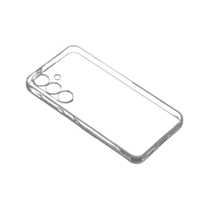 Husa de protectie, compatibila cu Samsung Galaxy S24, flexibila, din silicon, transparent