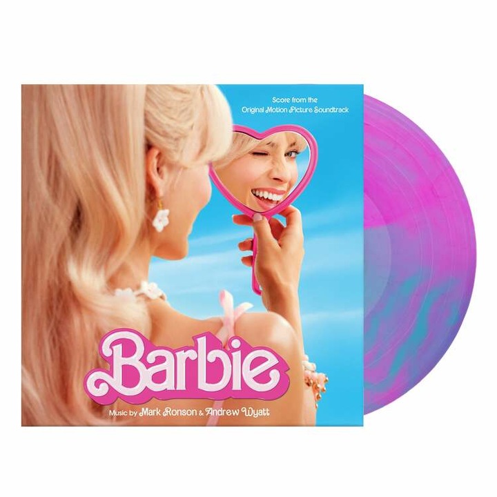 Vinyl MARK RONSON & ANDREW WYATT Barbie, Roz/Albastru Marble, 2023