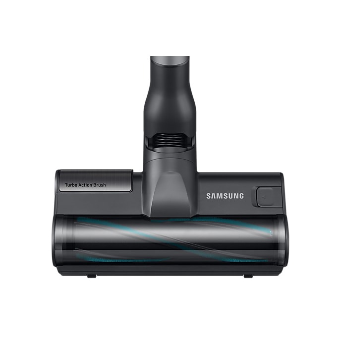 Aspirator vertical Samsung Jet75E Pet VS20B75AGR1/GE, 21.6V, 550W consum energie, Digital Inverter, Filtrare 99.999% , Display LED, Perie Turbo, Perie Pet, Autonomie 60 min, Negru/Verde
