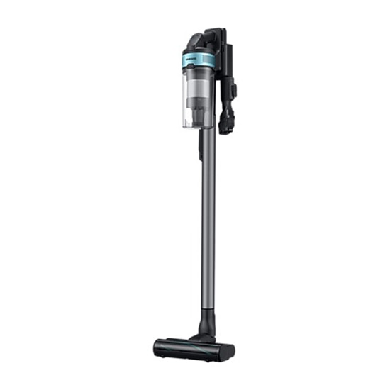 Aspirator vertical Samsung Jet75E Pet VS20B75AGR1/GE, 21.6V, 550W consum energie, Digital Inverter, Filtrare 99.999% , Display LED, Perie Turbo, Perie Pet, Autonomie 60 min, Negru/Verde