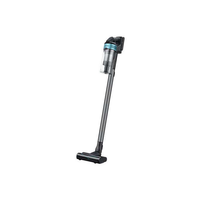 Aspirator vertical Samsung Jet75E Pet VS20B75AGR1/GE, 21.6V, 550W consum energie, Digital Inverter, Filtrare 99.999% , Display LED, Perie Turbo, Perie Pet, Autonomie 60 min, Negru/Verde