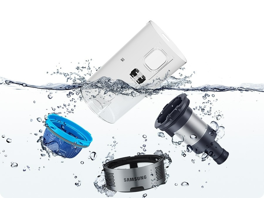 Aspirator vertical Samsung Jet75E Pet , 21.6V, 550W consum energie, Digital Inverter, Filtrare 99.999% , Display LED, Perie Turbo, Perie Pet, Autonomie 60 min, Negru/Verde, VS20B75BGR1/WD 9 res ee871bfd98b25e91373a3a8b0c57d7db