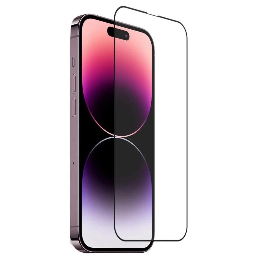 Folie Sticla OG Purple compatibil iphone 15 pro, Protectie Profesionala Ecran 3D, full cover
