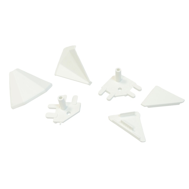 Set accesorii pentru montaj inaltator blat model IT, plastic, finisaj alb