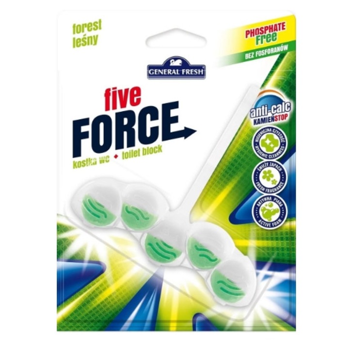 Освежител за тоалетна General Fresh Five-force 1 бр