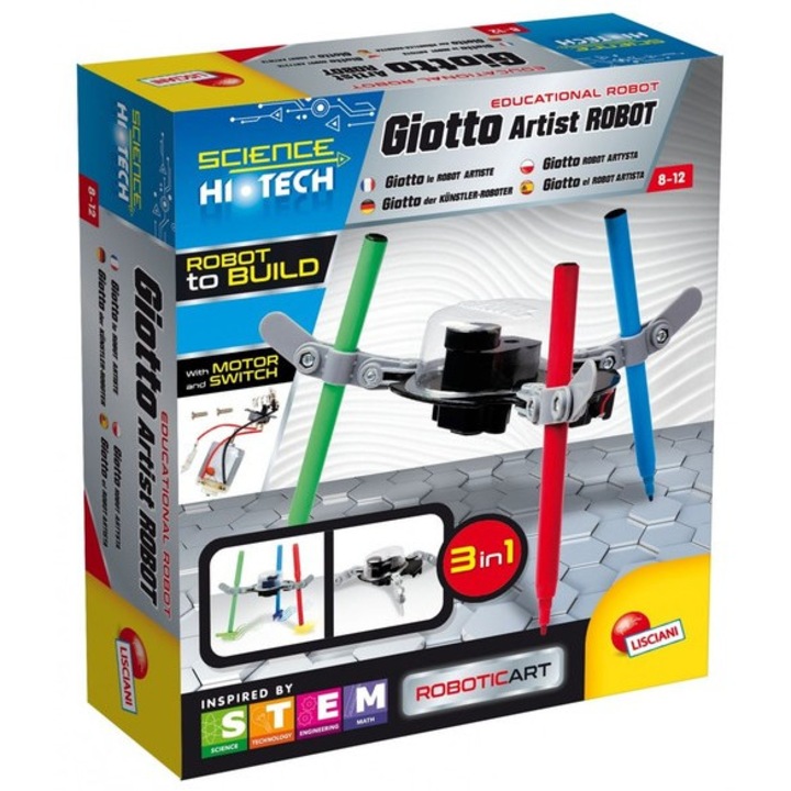 Образователен робот, художник, работи със солена вода, многоцветен, 8-12 години