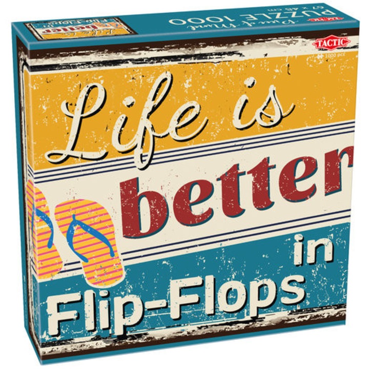 Puzzle, taktikai játékok, 1000 darab, "Flip-Flops (Piece of Mind)", 67x48 cm