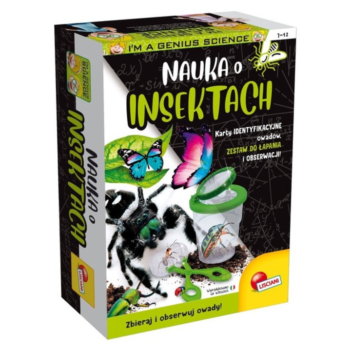 Rovarkutató készlet gyerekeknek, Lisciani, +7 év