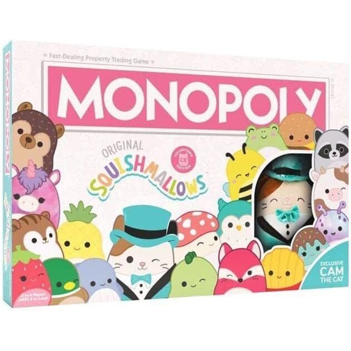 Настолна игра Monopoly Squishmallows, семейна, 3+