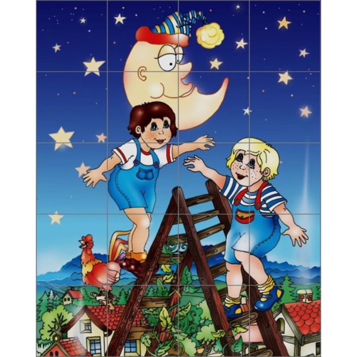 Set de blocuri Educationale, 20 Piese, Multicolor