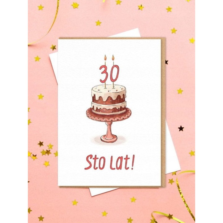 Felicitare de aniversare , ecologic, 12x17cm, cu plic, multicolor