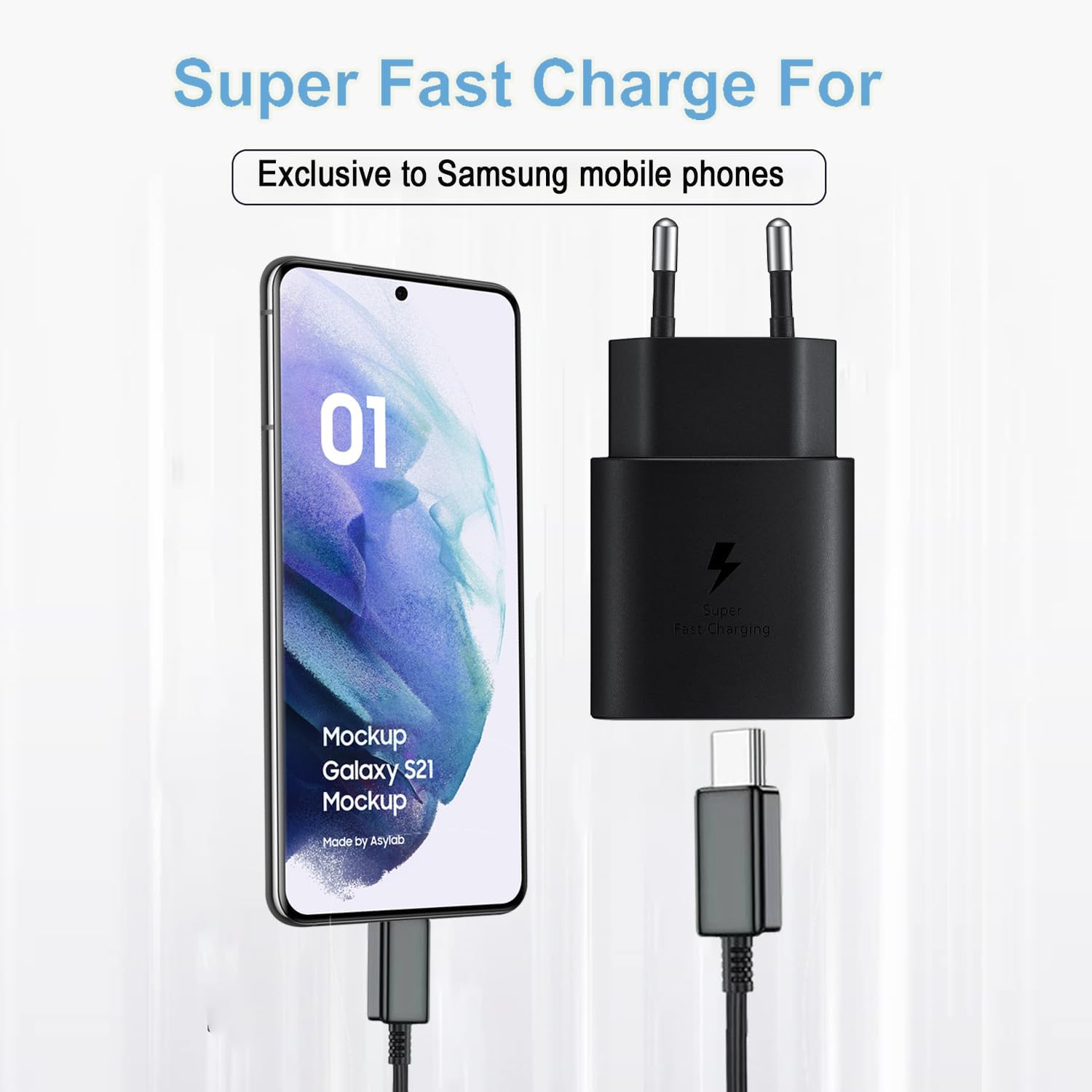 Mobile Charger Super Fast Charger S20 Samsung Galaxy S20 Ultra 25W