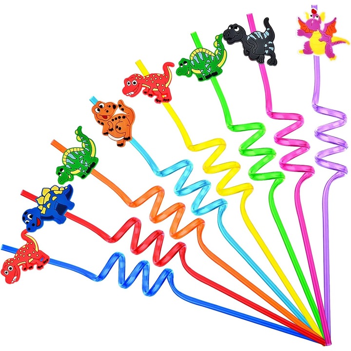 Set 8 paie, Sunmostar, Plastic, Reutilizabile, Multicolor