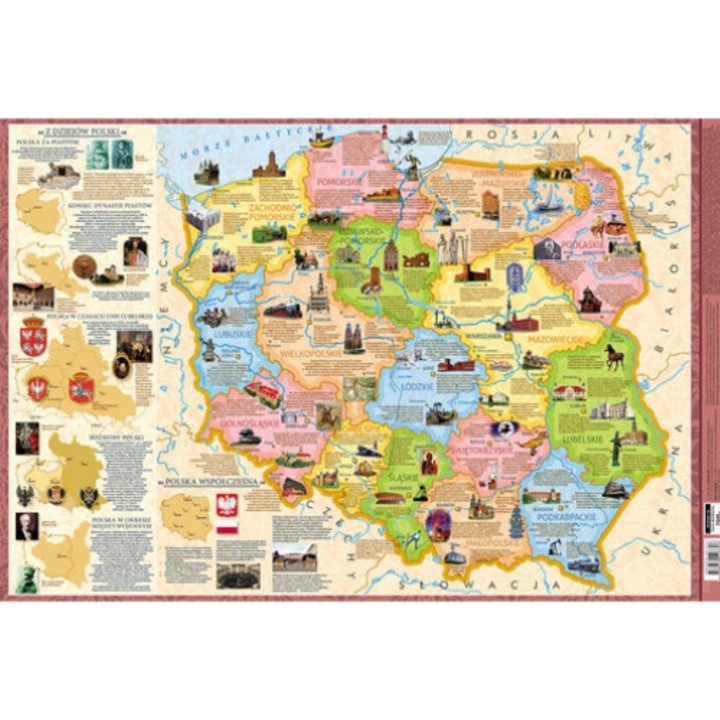 Pad birou, Plastic, Multicolor, Standard