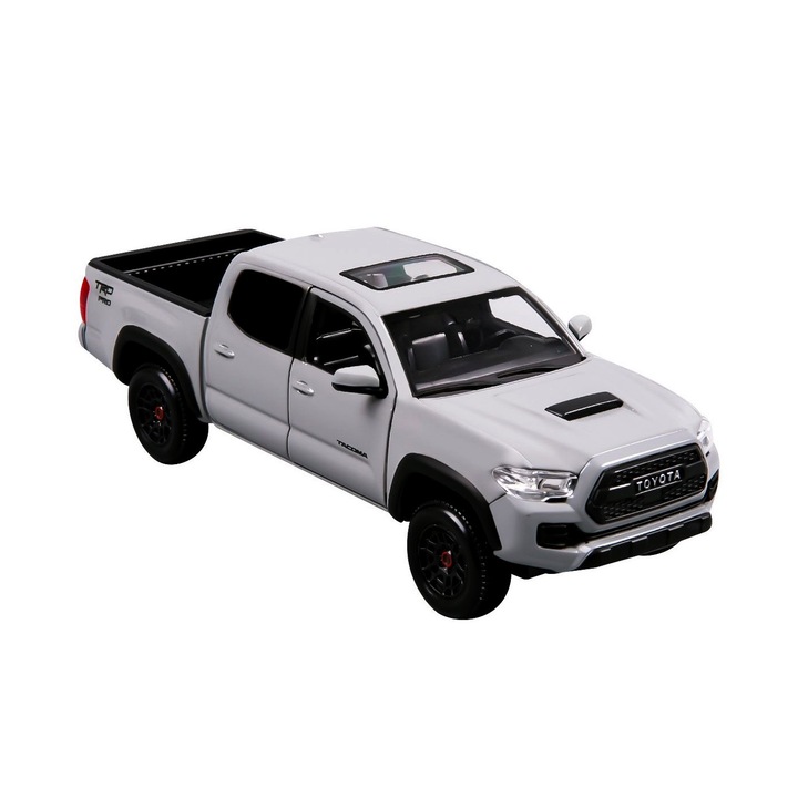Masinuta Maisto, Toyota Tacoma TRD PRO, scara 1/24, gri, 23x10.5x11.4cm