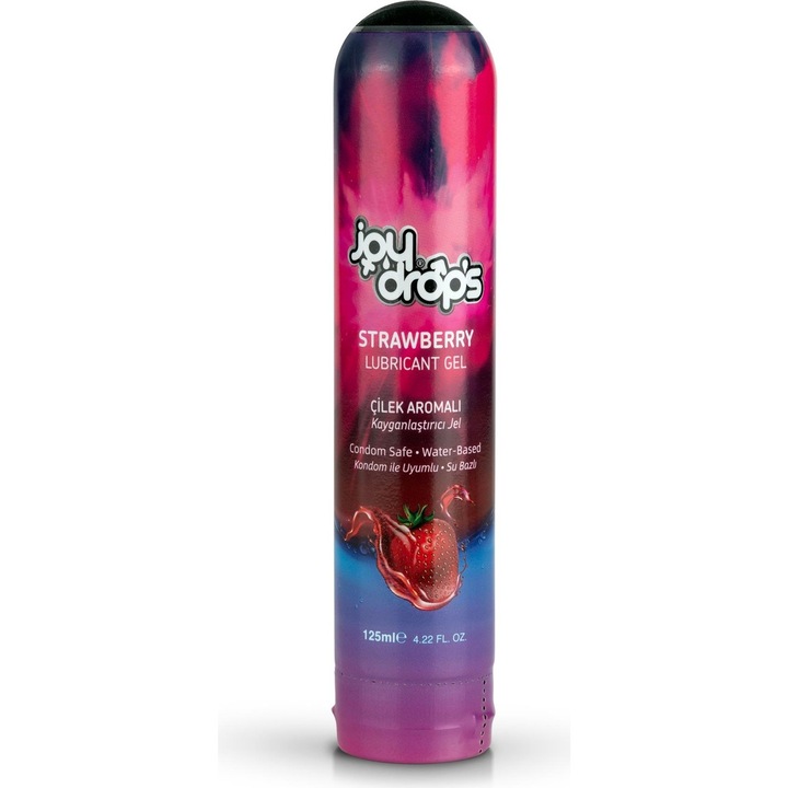 Gel Lubrifiant Joy Drops, aroma capsuni 125 ml